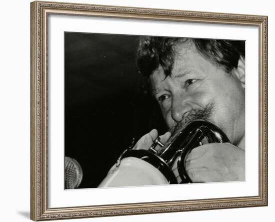 Trumpeter Janusz Carmello Performing at the Fairway, Welwyn Garden City, Hertfordshire, 1991-Denis Williams-Framed Photographic Print