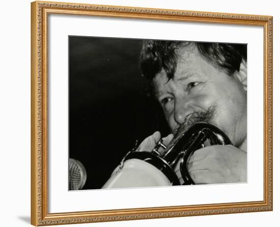 Trumpeter Janusz Carmello Performing at the Fairway, Welwyn Garden City, Hertfordshire, 1991-Denis Williams-Framed Photographic Print