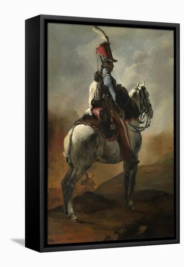 Trumpeter of the Hussars, C.1815-20 (Oil on Canvas)-Theodore Gericault-Framed Premier Image Canvas