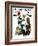 "Trumpeter" Saturday Evening Post Cover, November 7,1931-Norman Rockwell-Framed Giclee Print