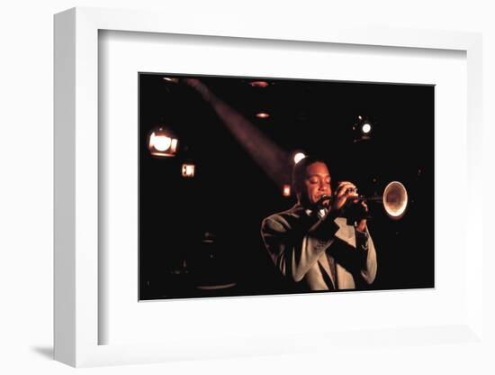 Trumpeter Wynton Marsalis Playing at the Village Vanguard Jazz Club-Ted Thai-Framed Photographic Print