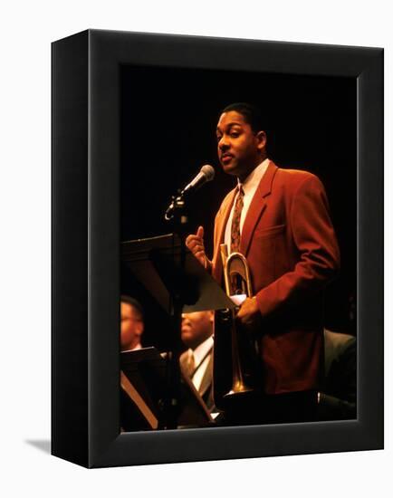 Trumpeter Wynton Marsalis-null-Framed Premier Image Canvas