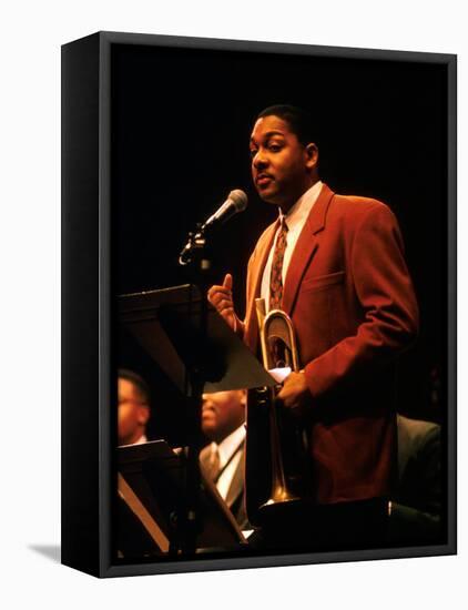 Trumpeter Wynton Marsalis-null-Framed Premier Image Canvas