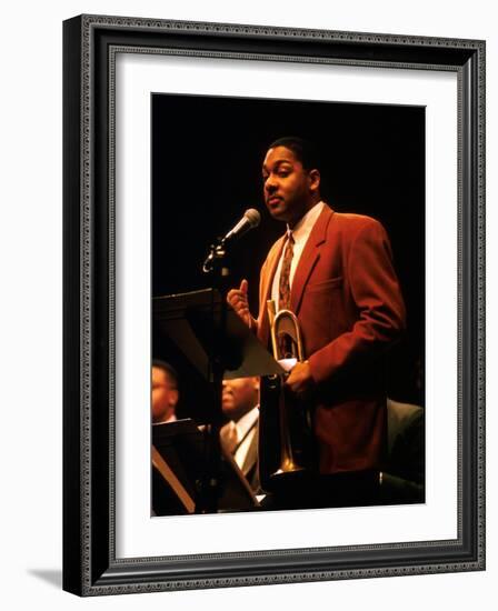 Trumpeter Wynton Marsalis-null-Framed Photographic Print