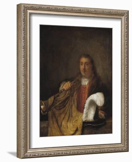 Trumpeter-Rembrandt Harmensz. van Rijn-Framed Giclee Print