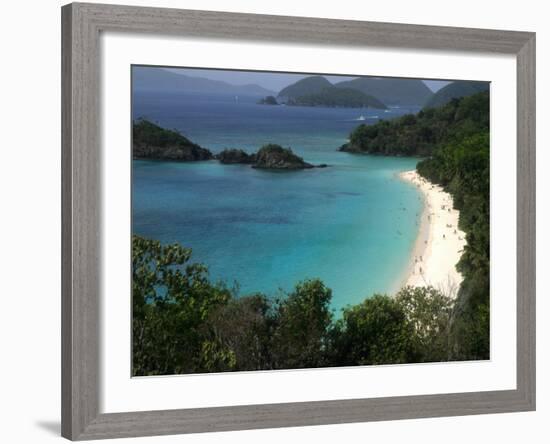 Trunk Bay Beach, St Johns, US Virgin Islands-Bill Bachmann-Framed Photographic Print