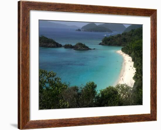 Trunk Bay Beach, St Johns, US Virgin Islands-Bill Bachmann-Framed Photographic Print