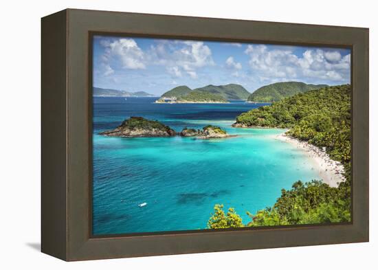 Trunk Bay, St John, United States Virgin Islands.-SeanPavonePhoto-Framed Premier Image Canvas