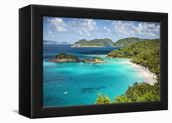 Trunk Bay, St John, United States Virgin Islands.-SeanPavonePhoto-Framed Premier Image Canvas