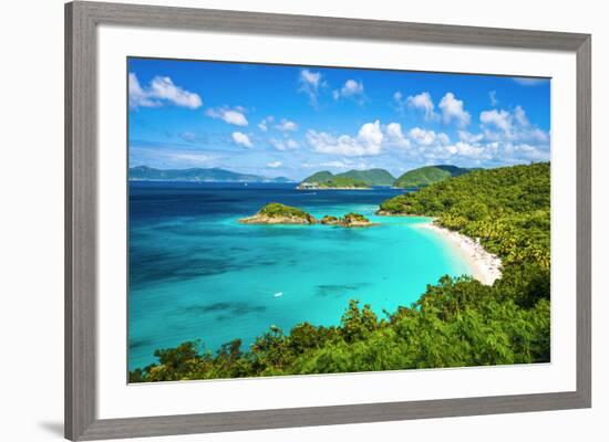 Trunk Bay, St John, United States Virgin Islands.-SeanPavonePhoto-Framed Photographic Print