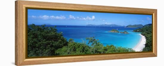 Trunk Bay Virgin Islands National Park St. John Us Virgin Islands-null-Framed Stretched Canvas