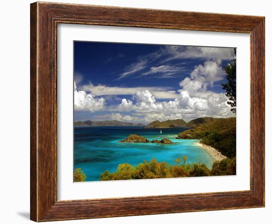 Trunk Bay-J.D. Mcfarlan-Framed Photographic Print