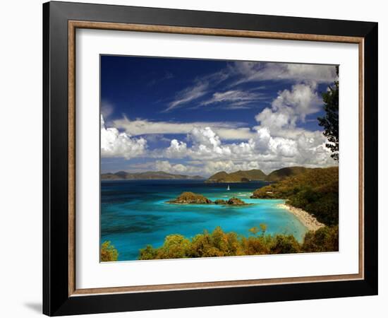 Trunk Bay-J.D. Mcfarlan-Framed Photographic Print