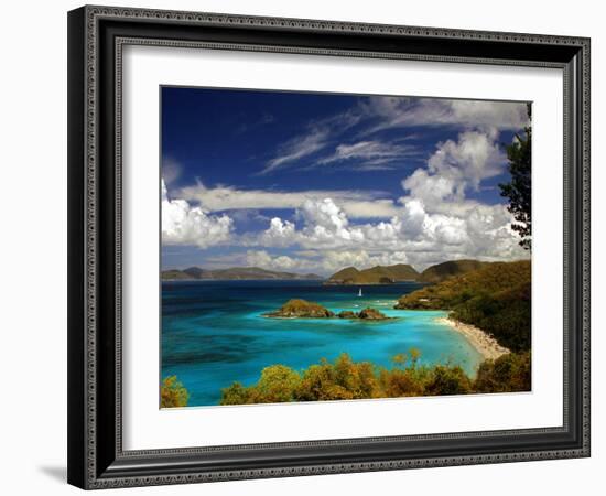 Trunk Bay-J.D. Mcfarlan-Framed Photographic Print