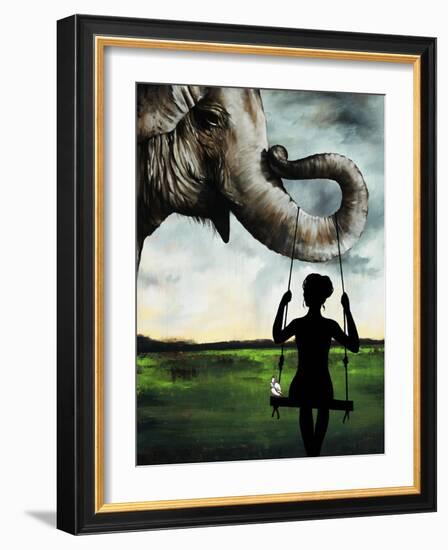 Trunk Swing-Sydney Edmunds-Framed Giclee Print