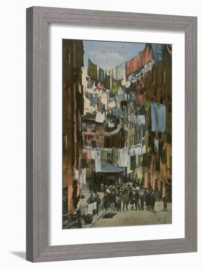 Truogoli Di Santa Brigida; Genoa. Postcard Sent in 1913-Italian Photographer-Framed Giclee Print