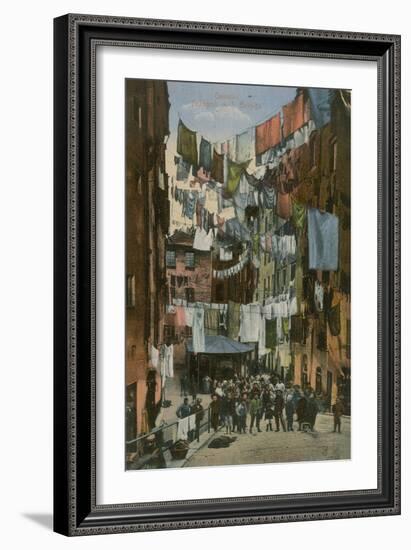 Truogoli Di Santa Brigida; Genoa. Postcard Sent in 1913-Italian Photographer-Framed Giclee Print