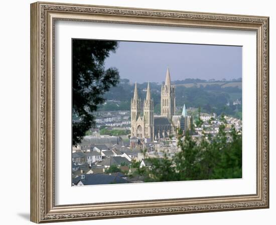 Truro Cathedral and City, Cornwall, England, United Kingdom-John Miller-Framed Photographic Print