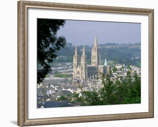 Truro Cathedral and City, Cornwall, England, United Kingdom-John Miller-Framed Photographic Print