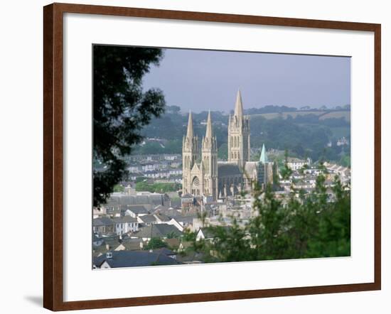 Truro Cathedral and City, Cornwall, England, United Kingdom-John Miller-Framed Photographic Print