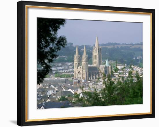 Truro Cathedral and City, Cornwall, England, United Kingdom-John Miller-Framed Photographic Print