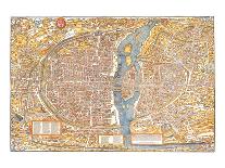 Plan of Paris from 1553-Truschet et Hoyau-Mounted Art Print