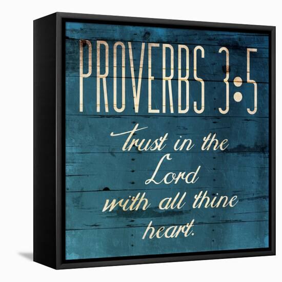 Trust In The Lord Clean-Jace Grey-Framed Stretched Canvas