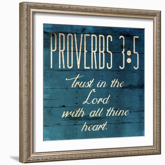 Trust In The Lord Clean-Jace Grey-Framed Art Print