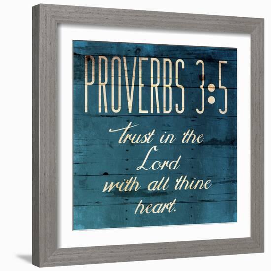 Trust In The Lord Clean-Jace Grey-Framed Art Print