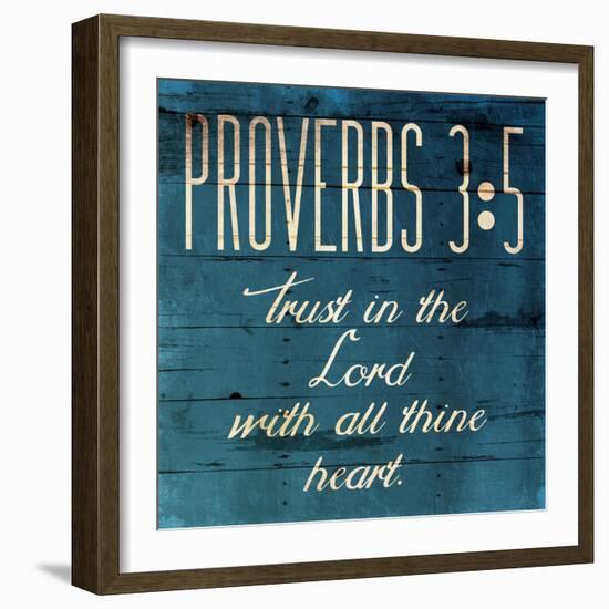 Trust In The Lord Clean-Jace Grey-Framed Art Print
