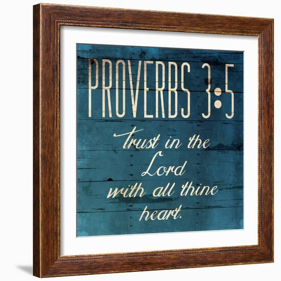 Trust In The Lord Clean-Jace Grey-Framed Art Print