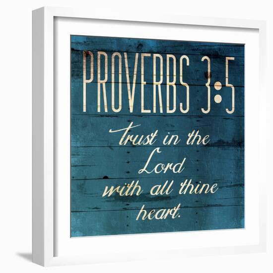 Trust In The Lord Clean-Jace Grey-Framed Art Print