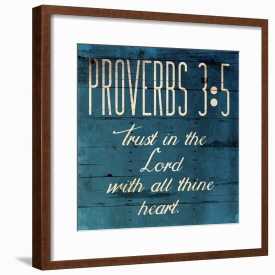 Trust In The Lord Clean-Jace Grey-Framed Art Print