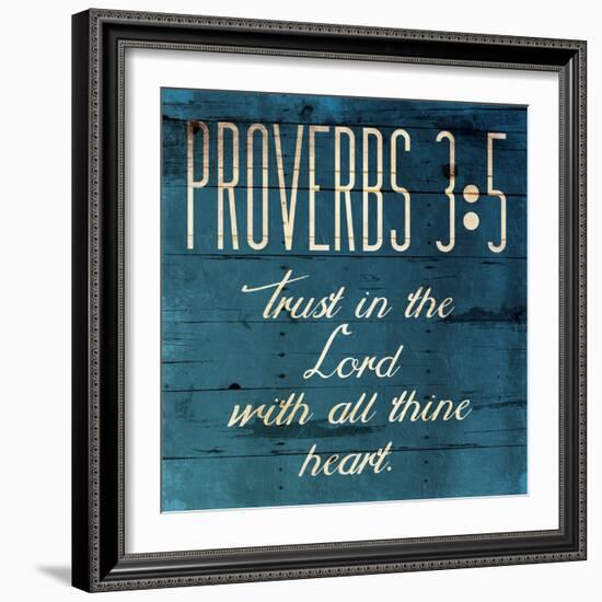 Trust In The Lord Clean-Jace Grey-Framed Art Print