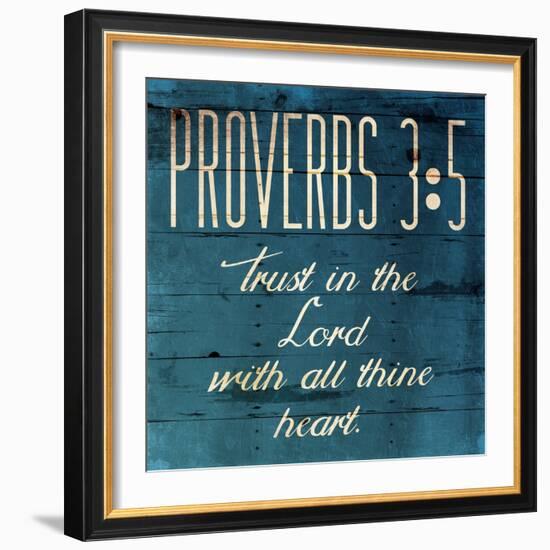 Trust In The Lord Clean-Jace Grey-Framed Art Print