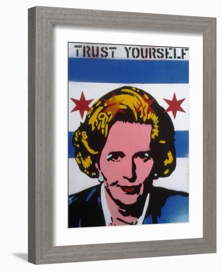 Trust Yourself-Abstract Graffiti-Framed Giclee Print