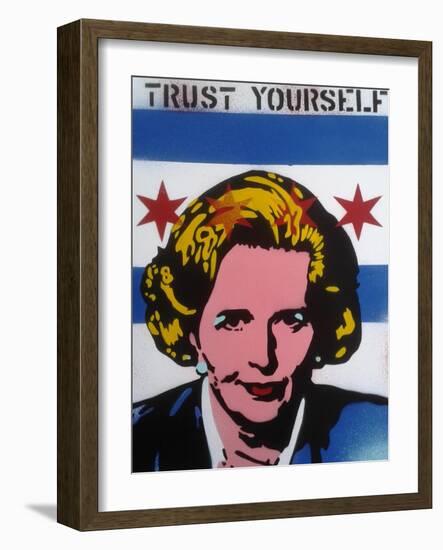 Trust Yourself-Abstract Graffiti-Framed Giclee Print