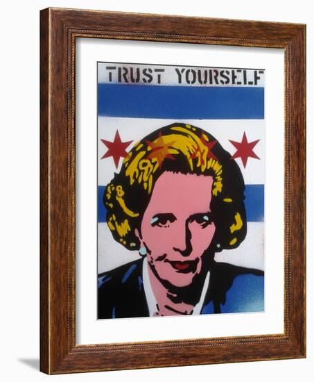 Trust Yourself-Abstract Graffiti-Framed Giclee Print