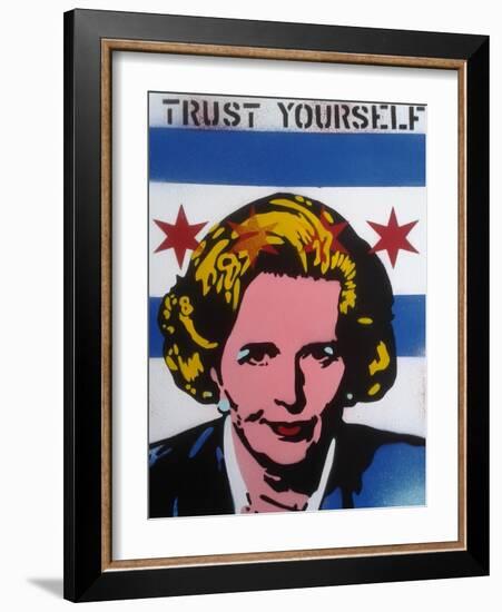 Trust Yourself-Abstract Graffiti-Framed Giclee Print