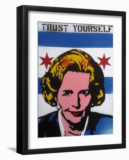Trust Yourself-Abstract Graffiti-Framed Giclee Print