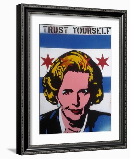 Trust Yourself-Abstract Graffiti-Framed Giclee Print