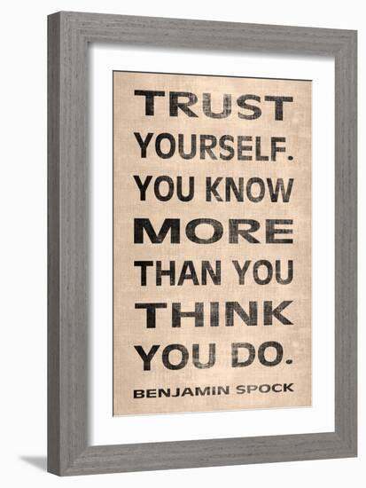 Trust Yourself-N. Harbick-Framed Art Print