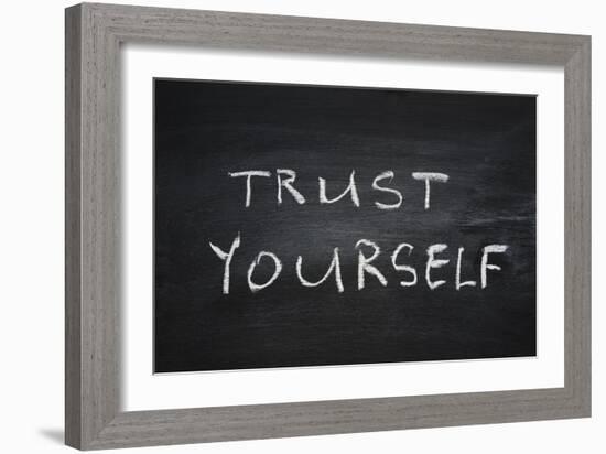 Trust Yourself-Yury Zap-Framed Art Print