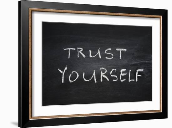 Trust Yourself-Yury Zap-Framed Art Print