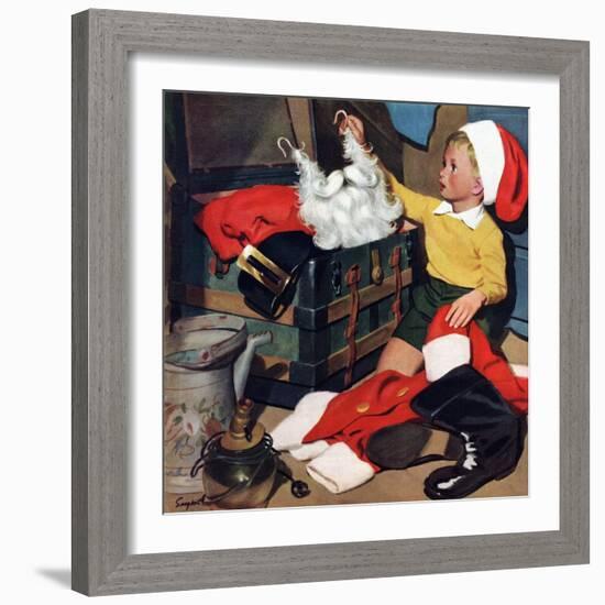 "Truth About Santa", December 15, 1951-Richard Sargent-Framed Giclee Print