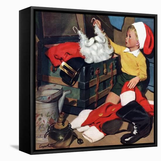 "Truth About Santa", December 15, 1951-Richard Sargent-Framed Premier Image Canvas