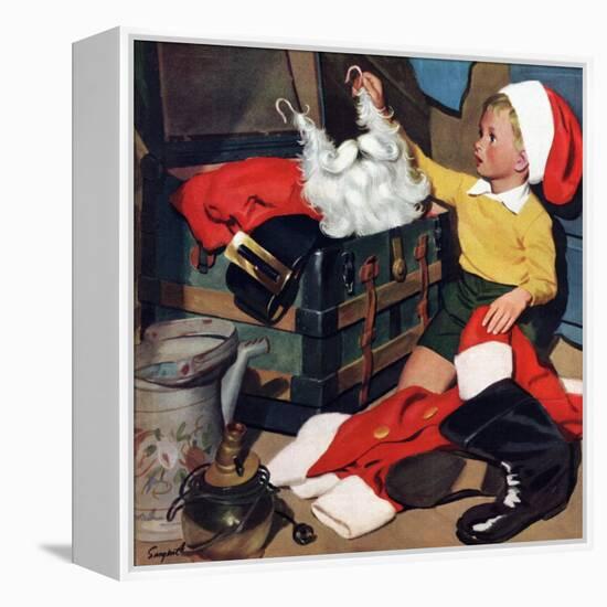 "Truth About Santa", December 15, 1951-Richard Sargent-Framed Premier Image Canvas