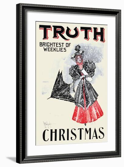 Truth, Christmas, Brightest of Weeklies-null-Framed Art Print