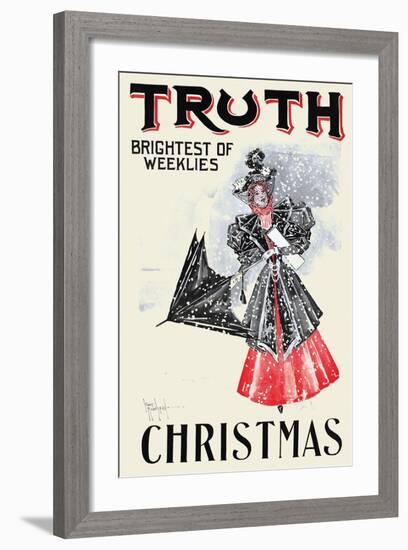 Truth, Christmas, Brightest of Weeklies-null-Framed Art Print