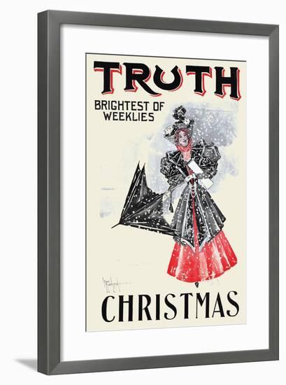 Truth, Christmas, Brightest of Weeklies-null-Framed Art Print